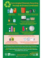 Image: Recycle Commingled Materials/Recicle Envases Combinados Poster: SORRT/TRRAC