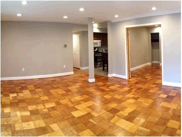 Floors with parquet flooring