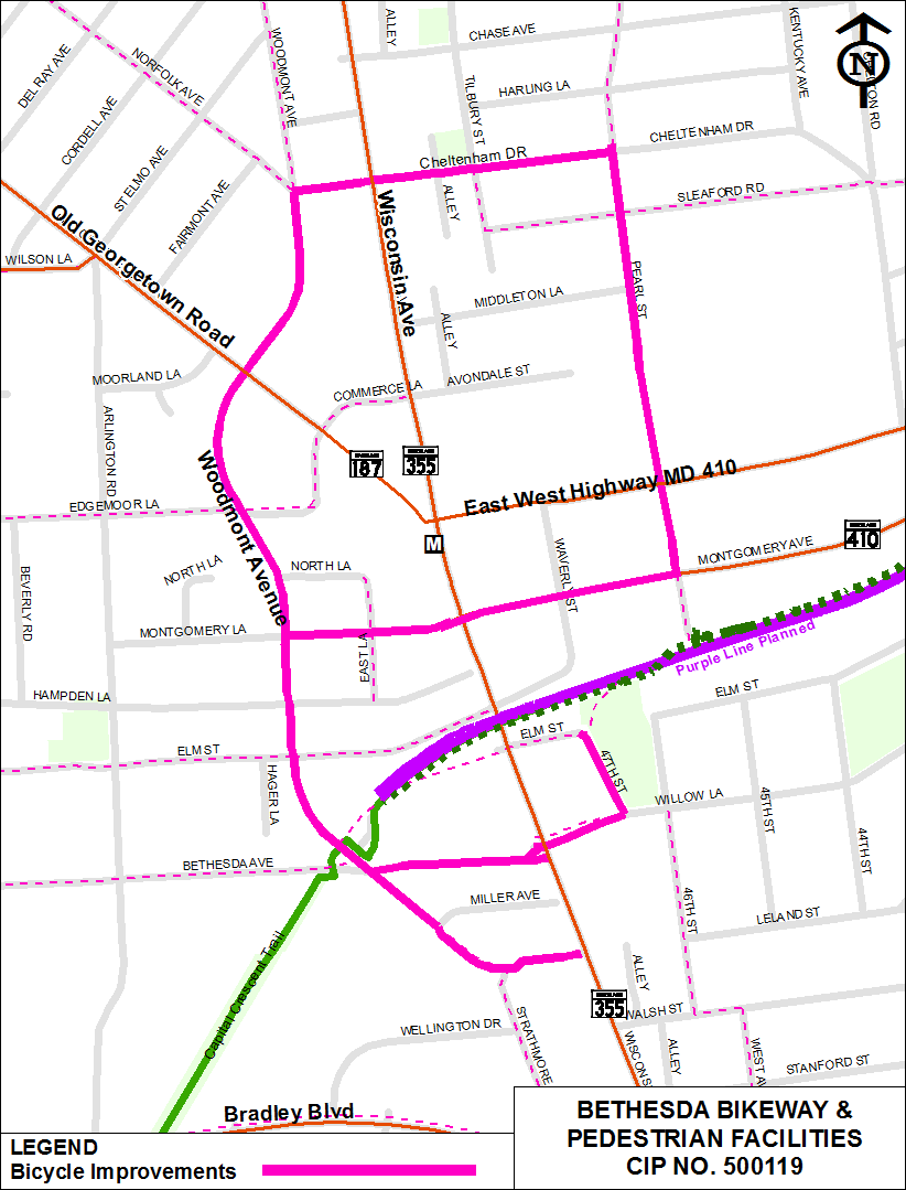 Bethesda Maps: Downtown and the Surrounding Area