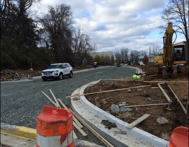 Connection to existing segment of chapman ave is being constructed