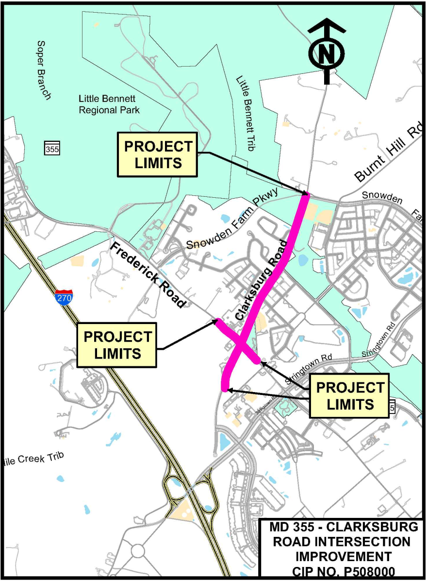 CLARKSBURG ROAD AT MD 355