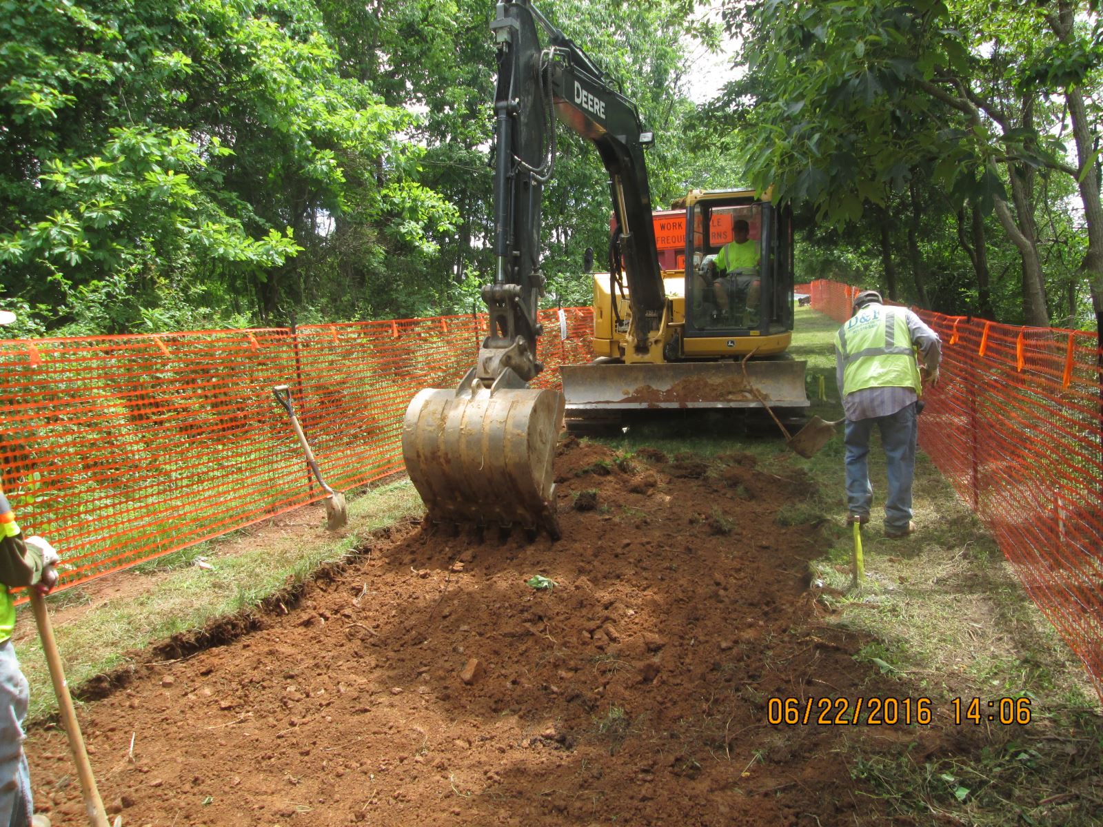 Excavation for the Trail