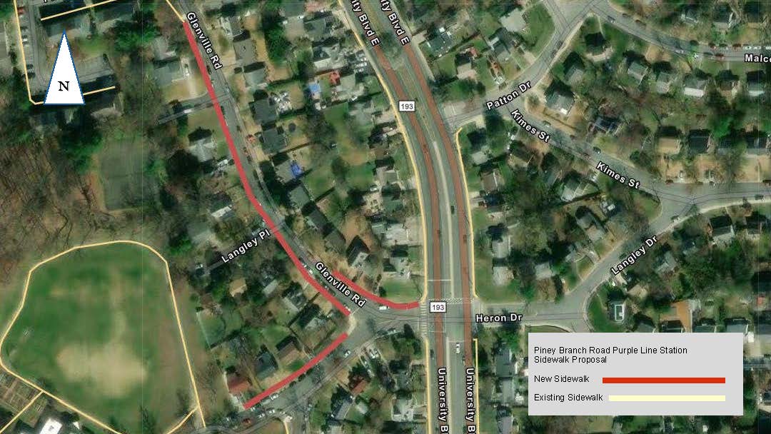 amherst avenue project area map