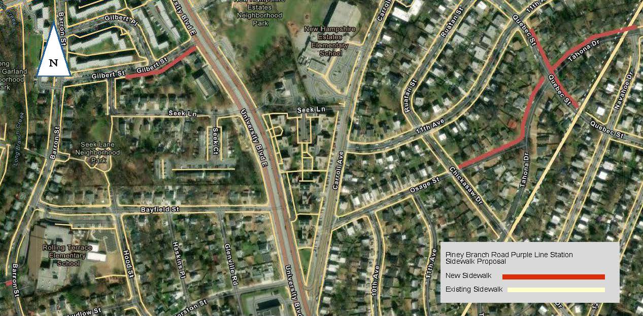amherst avenue project area map
