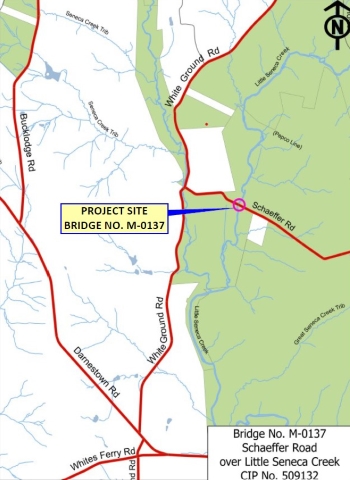 schaffer road bridge project map