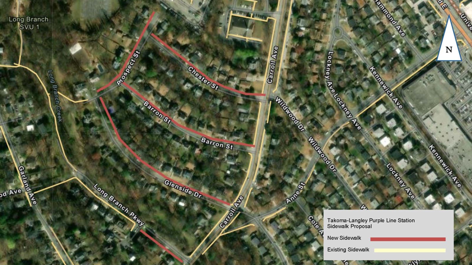 amherst avenue project area map