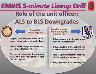 Thumbnail of ALS to BLS Downgrade Responsibilities document