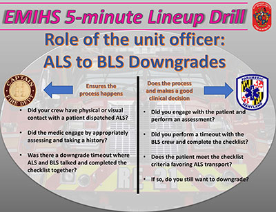 Thumbnail of ALS to BLS Downgrade Responsibilities document