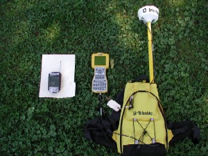 A photo of field mapping gear (GPS, Inventory sheet, and Hand-held GIS unit)