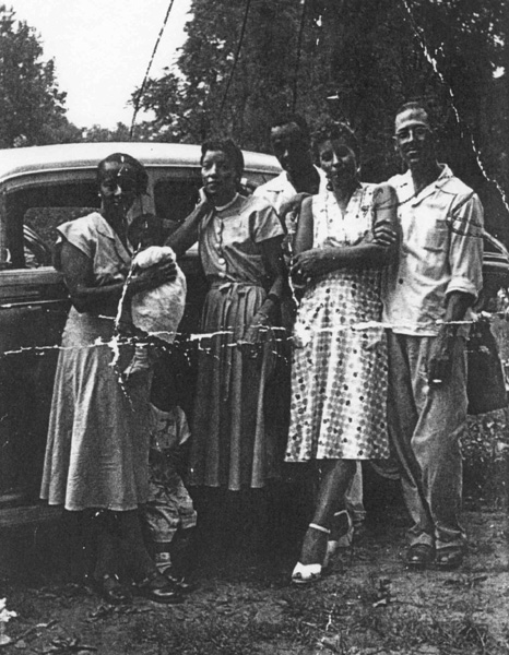 Percy Waters Brown and Vicella Howard Waters at family reunion