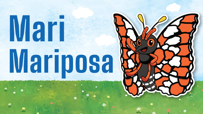 Summer Reading Mascot - Mari Mariposa