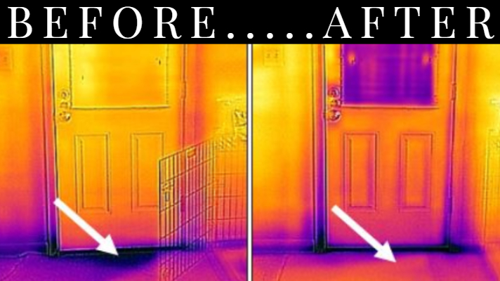 thermal image of door