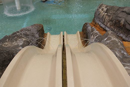 Leisure pool slides
