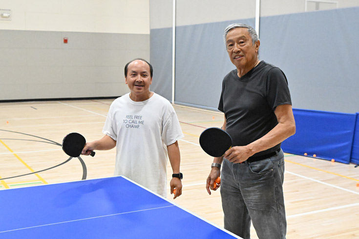 Ping pong champs and friends- Plum Gar Community Recreation Center