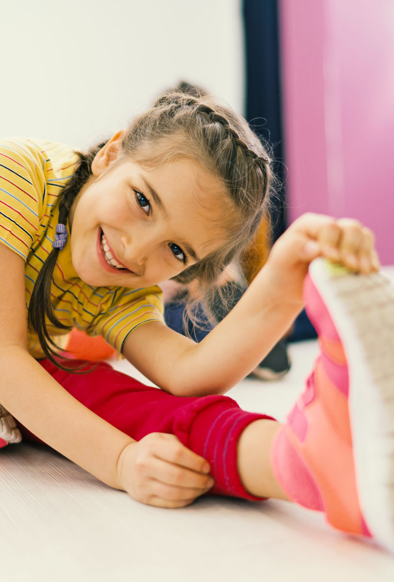 girl stretching