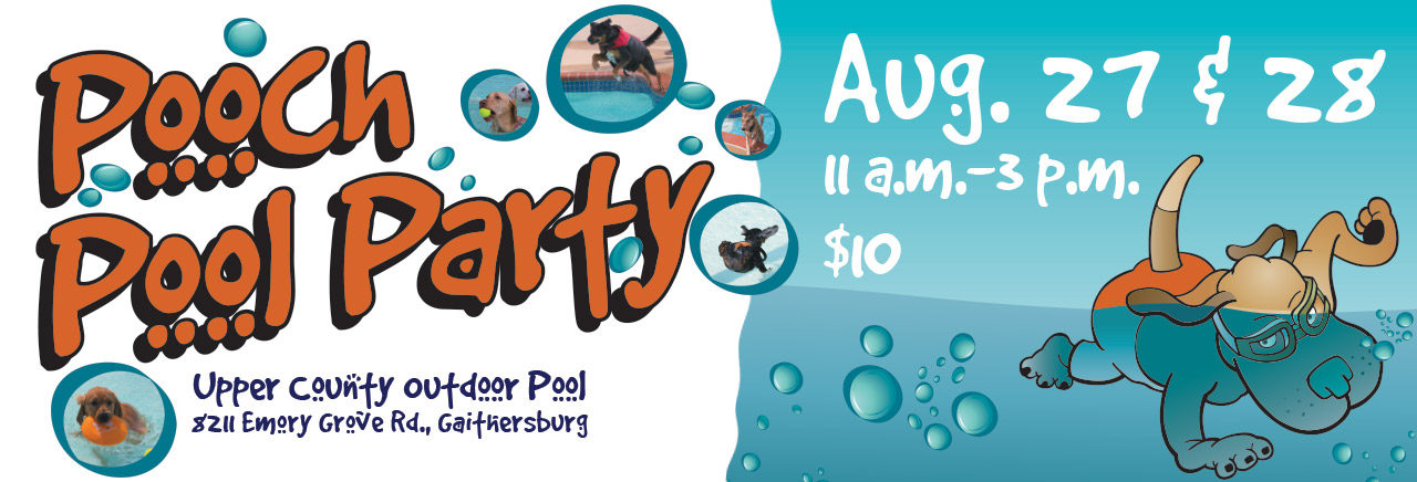 Pooch Pool Party web banner