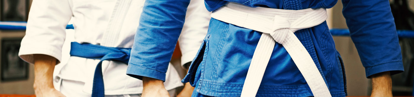 martial arts belts closeup