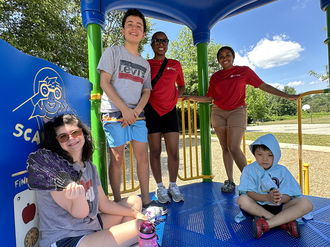 Participants hanging out at TR summer camp