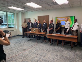 John McCarthy at a microphone