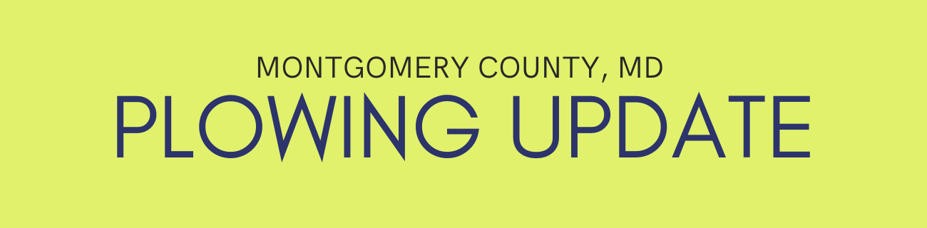Montgomery County Md Plowing Update